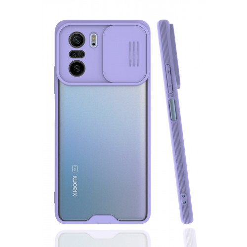 Newface Xiaomi Poco F3 Kılıf Platin Kamera Koruma Silikon - Lila Newface Xiaomi Poco F3 Kılıf Platin Kamera Koruma Silikon - Lila