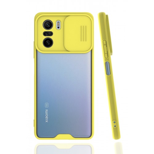 Newface Xiaomi Poco F3 Kılıf Platin Kamera Koruma Silikon - Sarı Newface Xiaomi Poco F3 Kılıf Platin Kamera Koruma Silikon - Sarı