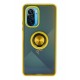 Newface Xiaomi Redmi K40 Kılıf Montreal Yüzüklü Silikon Kapak - Sarı Newface Xiaomi Redmi K40 Kılıf Montreal Yüzüklü Silikon Kapak - Sarı