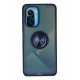 Newface Xiaomi Redmi K40 Kılıf Montreal Yüzüklü Silikon Kapak - Lacivert Newface Xiaomi Redmi K40 Kılıf Montreal Yüzüklü Silikon Kapak - Lacivert