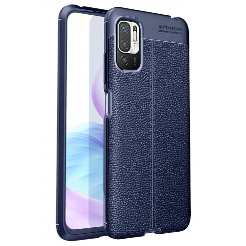 Newface Xiaomi Poco M3 Pro Kılıf Focus Derili Silikon - Lacivert Newface Xiaomi Poco M3 Pro Kılıf Focus Derili Silikon - Lacivert