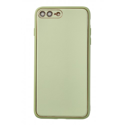 Newface iPhone 8 Plus Kılıf Coco Deri Silikon Kapak - Açık Yeşil Newface iPhone 8 Plus Kılıf Coco Deri Silikon Kapak - Açık Yeşil