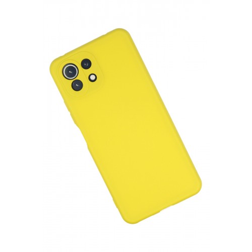 Newface Xiaomi Mİ 11 Lite Kılıf Nano içi Kadife Silikon - Sarı Newface Xiaomi Mİ 11 Lite Kılıf Nano içi Kadife Silikon - Sarı