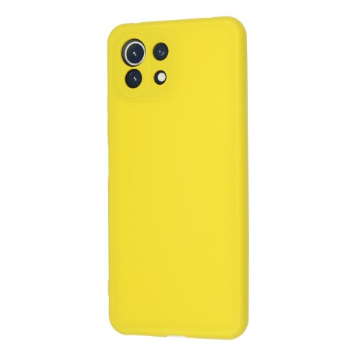 Newface Xiaomi Mİ 11 Lite Kılıf Nano içi Kadife Silikon - Sarı Newface Xiaomi Mİ 11 Lite Kılıf Nano içi Kadife Silikon - Sarı