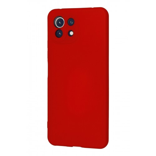 Newface Xiaomi Mİ 11 Lite Kılıf Nano içi Kadife Silikon - Kırmızı Newface Xiaomi Mİ 11 Lite Kılıf Nano içi Kadife Silikon - Kırmızı