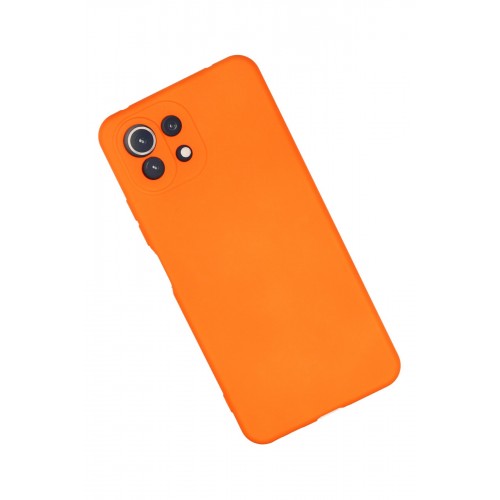 Newface Xiaomi Mİ 11 Lite Kılıf Nano içi Kadife Silikon - Turuncu Newface Xiaomi Mİ 11 Lite Kılıf Nano içi Kadife Silikon - Turuncu