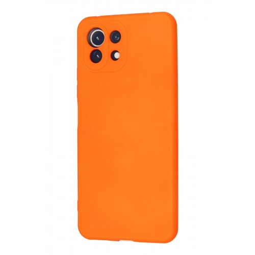 Newface Xiaomi Mİ 11 Lite Kılıf Nano içi Kadife Silikon - Turuncu Newface Xiaomi Mİ 11 Lite Kılıf Nano içi Kadife Silikon - Turuncu