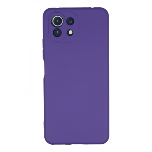 Newface Xiaomi Mİ 11 Lite Kılıf Nano içi Kadife Silikon - Mor Newface Xiaomi Mİ 11 Lite Kılıf Nano içi Kadife Silikon - Mor