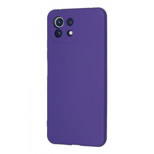 Newface Xiaomi Mİ 11 Lite Kılıf Nano içi Kadife Silikon - Mor Newface Xiaomi Mİ 11 Lite Kılıf Nano içi Kadife Silikon - Mor