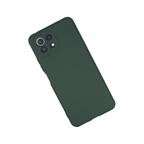 Newface Xiaomi Mİ 11 Lite Kılıf Nano içi Kadife Silikon - Koyu Yeşil Newface Xiaomi Mİ 11 Lite Kılıf Nano içi Kadife Silikon - Koyu Yeşil