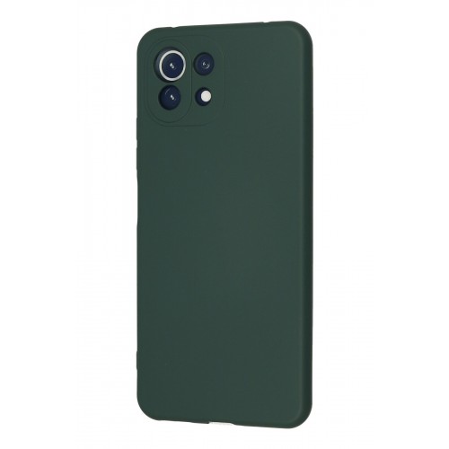 Newface Xiaomi Mİ 11 Lite Kılıf Nano içi Kadife Silikon - Koyu Yeşil Newface Xiaomi Mİ 11 Lite Kılıf Nano içi Kadife Silikon - Koyu Yeşil