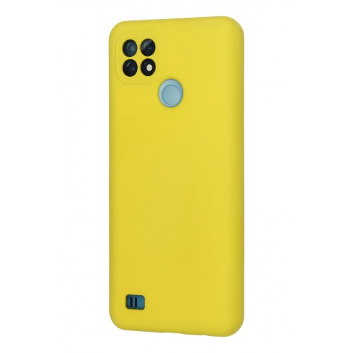 Newface Realme C21 Kılıf Nano içi Kadife Silikon - Sarı Newface Realme C21 Kılıf Nano içi Kadife Silikon - Sarı