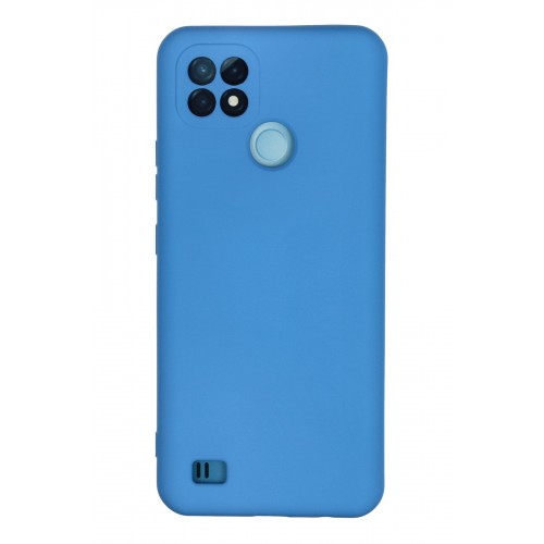 Newface Realme C21 Kılıf Nano içi Kadife Silikon - Mavi Newface Realme C21 Kılıf Nano içi Kadife Silikon - Mavi
