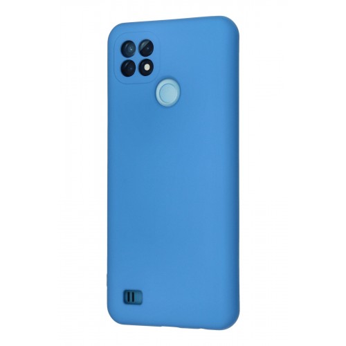 Newface Realme C21 Kılıf Nano içi Kadife Silikon - Mavi Newface Realme C21 Kılıf Nano içi Kadife Silikon - Mavi