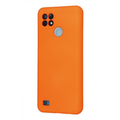 Newface Realme C21 Kılıf Nano içi Kadife Silikon - Turuncu Newface Realme C21 Kılıf Nano içi Kadife Silikon - Turuncu
