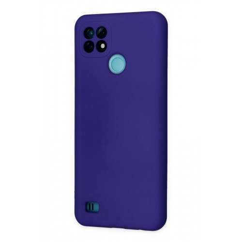 Newface Realme C21 Kılıf Nano içi Kadife Silikon - Mor Newface Realme C21 Kılıf Nano içi Kadife Silikon - Mor