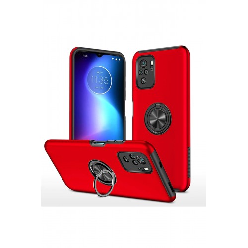 Newface Xiaomi Poco F3 Kılıf Elit Yüzüklü Kapak - Kırmızı Newface Xiaomi Poco F3 Kılıf Elit Yüzüklü Kapak - Kırmızı