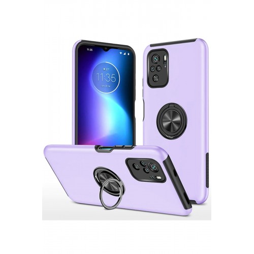 Newface Xiaomi Poco F3 Kılıf Elit Yüzüklü Kapak - Mor Newface Xiaomi Poco F3 Kılıf Elit Yüzüklü Kapak - Mor