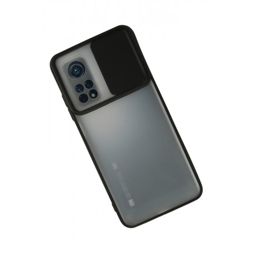 Newface Xiaomi Mi 10T Kılıf Palm Buzlu Kamera Sürgülü Silikon - Siyah Newface Xiaomi Mi 10T Kılıf Palm Buzlu Kamera Sürgülü Silikon - Siyah