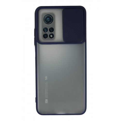 Newface Xiaomi Mi 10T Kılıf Palm Buzlu Kamera Sürgülü Silikon - Lacivert Newface Xiaomi Mi 10T Kılıf Palm Buzlu Kamera Sürgülü Silikon - Lacivert