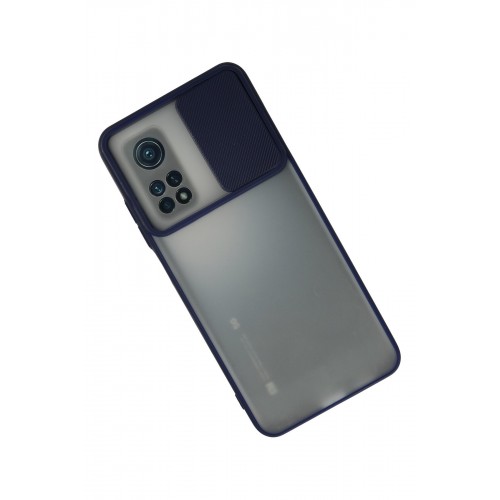 Newface Xiaomi Mi 10T Kılıf Palm Buzlu Kamera Sürgülü Silikon - Lacivert Newface Xiaomi Mi 10T Kılıf Palm Buzlu Kamera Sürgülü Silikon - Lacivert