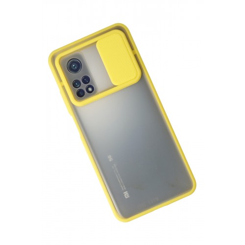 Newface Xiaomi Mi 10T Pro Kılıf Palm Buzlu Kamera Sürgülü Silikon - Sarı Newface Xiaomi Mi 10T Pro Kılıf Palm Buzlu Kamera Sürgülü Silikon - Sarı
