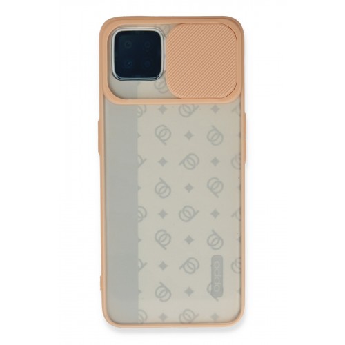 Newface Oppo Reno 4 Lite Kılıf Palm Buzlu Kamera Sürgülü Silikon - Pembe Newface Oppo Reno 4 Lite Kılıf Palm Buzlu Kamera Sürgülü Silikon - Pembe