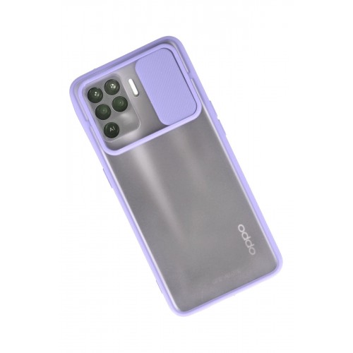 Newface Oppo Reno 5 Lite Kılıf Palm Buzlu Kamera Sürgülü Silikon - Lila Newface Oppo Reno 5 Lite Kılıf Palm Buzlu Kamera Sürgülü Silikon - Lila