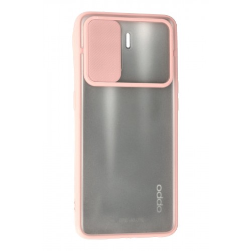 Newface Oppo Reno 5 Lite Kılıf Palm Buzlu Kamera Sürgülü Silikon - Pembe Newface Oppo Reno 5 Lite Kılıf Palm Buzlu Kamera Sürgülü Silikon - Pembe