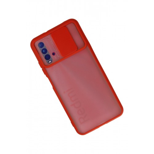 Newface Xiaomi Redmi 9T Kılıf Palm Buzlu Kamera Sürgülü Silikon - Kırmızı Newface Xiaomi Redmi 9T Kılıf Palm Buzlu Kamera Sürgülü Silikon - Kırmızı