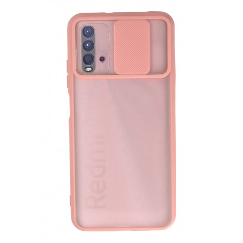Newface Xiaomi Redmi 9T Kılıf Palm Buzlu Kamera Sürgülü Silikon - Pembe Newface Xiaomi Redmi 9T Kılıf Palm Buzlu Kamera Sürgülü Silikon - Pembe