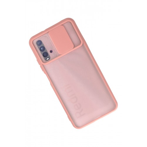 Newface Xiaomi Redmi 9T Kılıf Palm Buzlu Kamera Sürgülü Silikon - Pembe Newface Xiaomi Redmi 9T Kılıf Palm Buzlu Kamera Sürgülü Silikon - Pembe