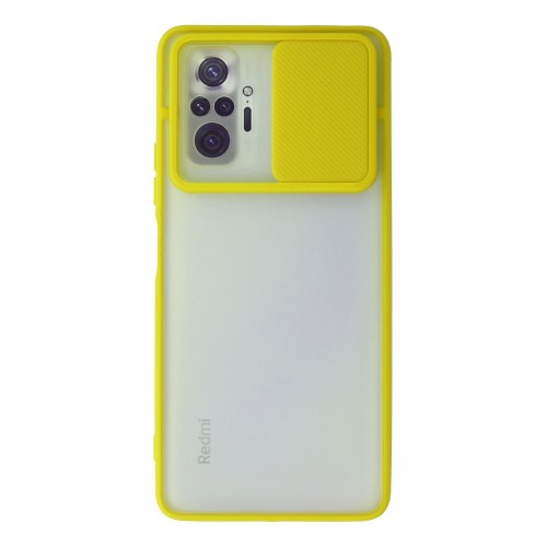 Newface Xiaomi Redmi Note 10 Pro Kılıf Palm Buzlu Kamera Sürgülü Silikon - Sarı Newface Xiaomi Redmi Note 10 Pro Kılıf Palm Buzlu Kamera Sürgülü Silikon - Sarı