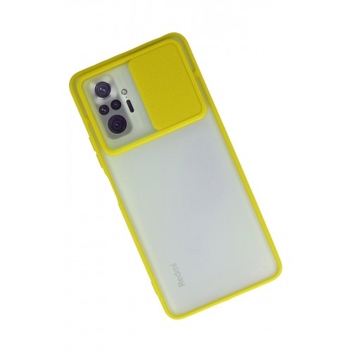 Newface Xiaomi Redmi Note 10 Pro Kılıf Palm Buzlu Kamera Sürgülü Silikon - Sarı Newface Xiaomi Redmi Note 10 Pro Kılıf Palm Buzlu Kamera Sürgülü Silikon - Sarı