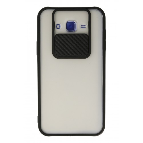 Newface Samsung Galaxy J7 Kılıf Palm Buzlu Kamera Sürgülü Silikon - Siyah Newface Samsung Galaxy J7 Kılıf Palm Buzlu Kamera Sürgülü Silikon - Siyah