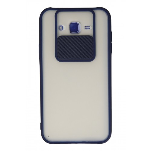 Newface Samsung Galaxy J7 Kılıf Palm Buzlu Kamera Sürgülü Silikon - Lacivert Newface Samsung Galaxy J7 Kılıf Palm Buzlu Kamera Sürgülü Silikon - Lacivert