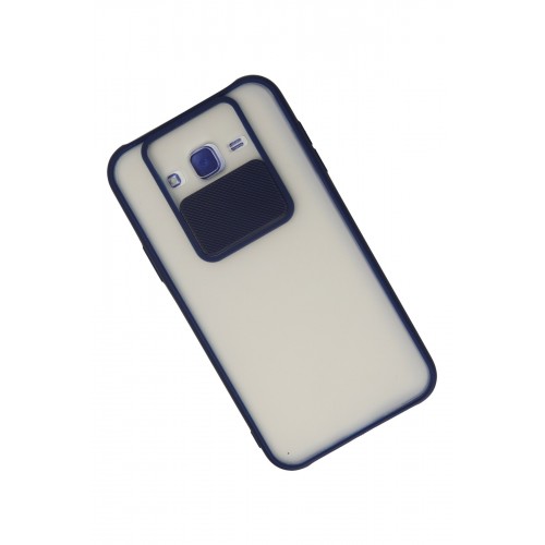 Newface Samsung Galaxy J7 Kılıf Palm Buzlu Kamera Sürgülü Silikon - Lacivert Newface Samsung Galaxy J7 Kılıf Palm Buzlu Kamera Sürgülü Silikon - Lacivert