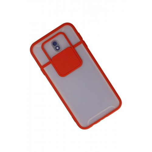 Newface Samsung Galaxy J7 Pro / J730 Kılıf Palm Buzlu Kamera Sürgülü Silikon - Kırmızı Newface Samsung Galaxy J7 Pro / J730 Kılıf Palm Buzlu Kamera Sürgülü Silikon - Kırmızı