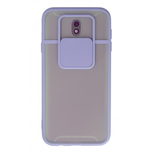 Newface Samsung Galaxy J7 Pro / J730 Kılıf Palm Buzlu Kamera Sürgülü Silikon - Lila Newface Samsung Galaxy J7 Pro / J730 Kılıf Palm Buzlu Kamera Sürgülü Silikon - Lila