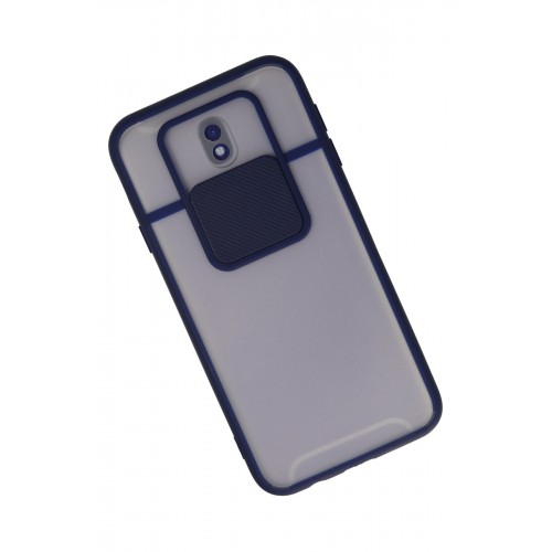 Newface Samsung Galaxy J7 Pro / J730 Kılıf Palm Buzlu Kamera Sürgülü Silikon - Lacivert Newface Samsung Galaxy J7 Pro / J730 Kılıf Palm Buzlu Kamera Sürgülü Silikon - Lacivert