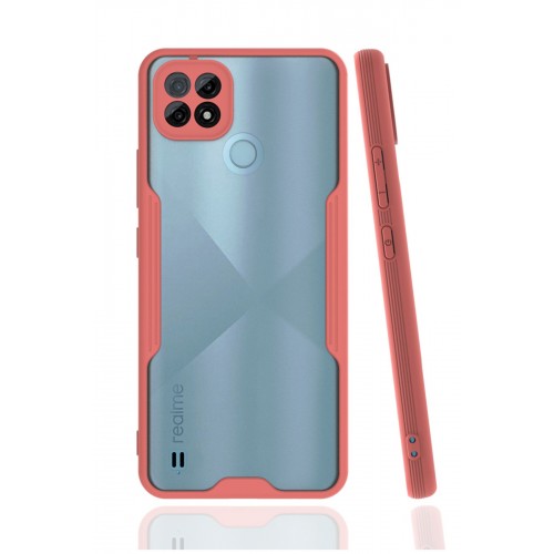 Newface Realme C21 Kılıf Platin Silikon - Pembe Newface Realme C21 Kılıf Platin Silikon - Pembe