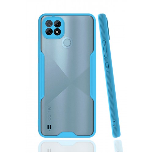 Newface Realme C21 Kılıf Platin Silikon - Mavi Newface Realme C21 Kılıf Platin Silikon - Mavi