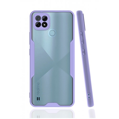 Newface Realme C21 Kılıf Platin Silikon - Lila Newface Realme C21 Kılıf Platin Silikon - Lila