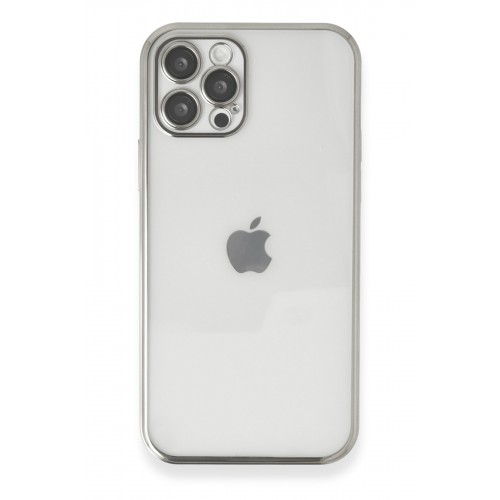 Newface iPhone 12 Pro Max Kılıf Razer Lensli Silikon - Gümüş Newface iPhone 12 Pro Max Kılıf Razer Lensli Silikon - Gümüş