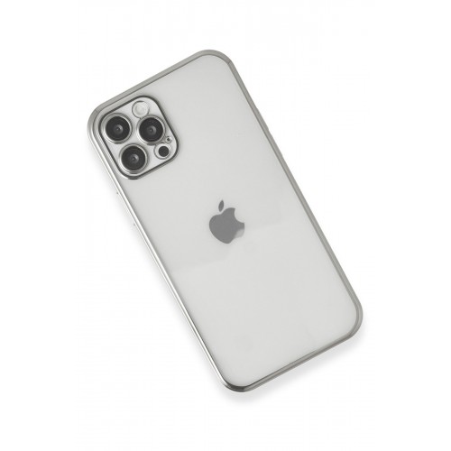 Newface iPhone 12 Pro Max Kılıf Razer Lensli Silikon - Gümüş Newface iPhone 12 Pro Max Kılıf Razer Lensli Silikon - Gümüş
