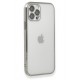 Newface iPhone 12 Pro Max Kılıf Razer Lensli Silikon - Gümüş Newface iPhone 12 Pro Max Kılıf Razer Lensli Silikon - Gümüş