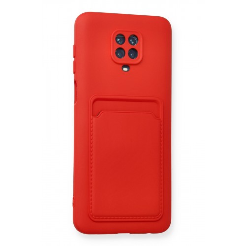 Newface Xiaomi Redmi Note 9S Kılıf Kelvin Kartvizitli Silikon - Kırmızı Newface Xiaomi Redmi Note 9S Kılıf Kelvin Kartvizitli Silikon - Kırmızı