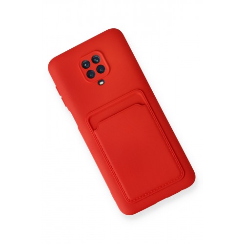 Newface Xiaomi Redmi Note 9S Kılıf Kelvin Kartvizitli Silikon - Kırmızı Newface Xiaomi Redmi Note 9S Kılıf Kelvin Kartvizitli Silikon - Kırmızı