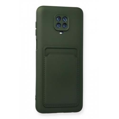 Newface Xiaomi Redmi Note 9S Kılıf Kelvin Kartvizitli Silikon - Koyu Yeşil Newface Xiaomi Redmi Note 9S Kılıf Kelvin Kartvizitli Silikon - Koyu Yeşil