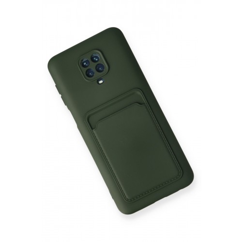 Newface Xiaomi Redmi Note 9S Kılıf Kelvin Kartvizitli Silikon - Koyu Yeşil Newface Xiaomi Redmi Note 9S Kılıf Kelvin Kartvizitli Silikon - Koyu Yeşil